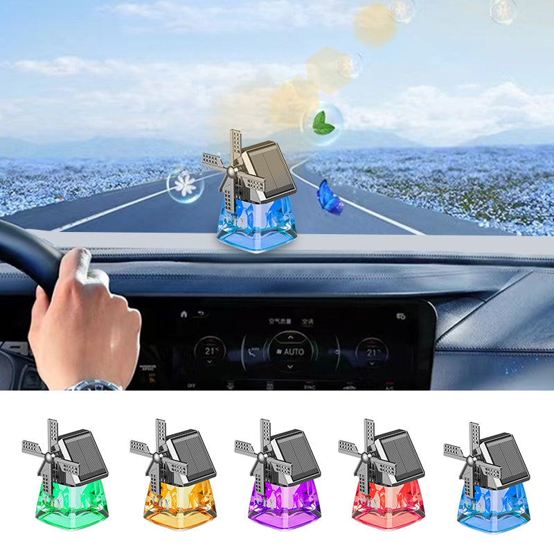 Parfum de Voiture Solaire Moulins à Vent Design