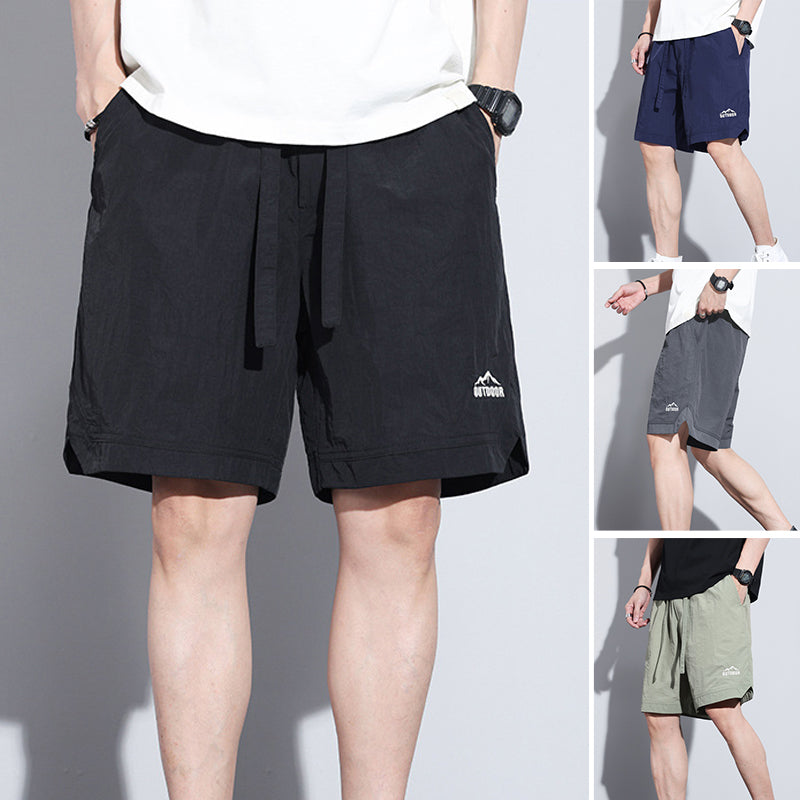 Pantalon court en soie glacée à séchage rapide