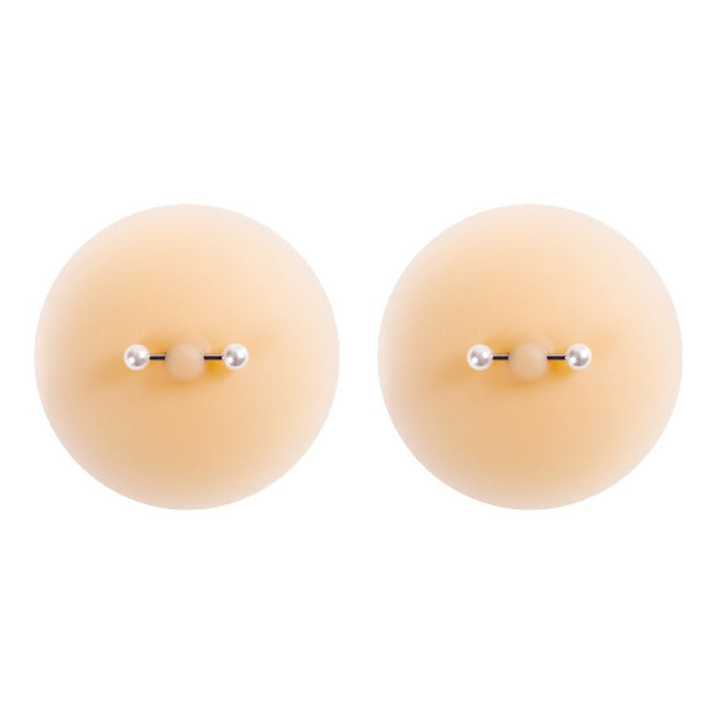 Patch de poitrine sans couture avec clous de mamelon