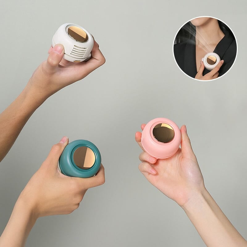 Petit éventail tour de cou à pince tourbillon