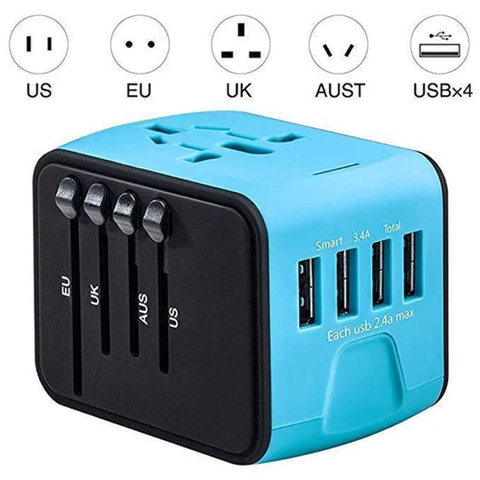 Adaptateur secteur de voyage universel tout-en-un