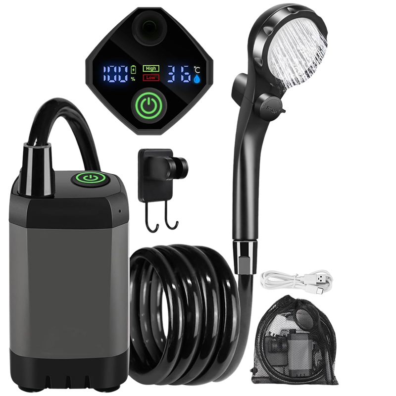 Pompe de douche portable rechargeable pour camping en plein air