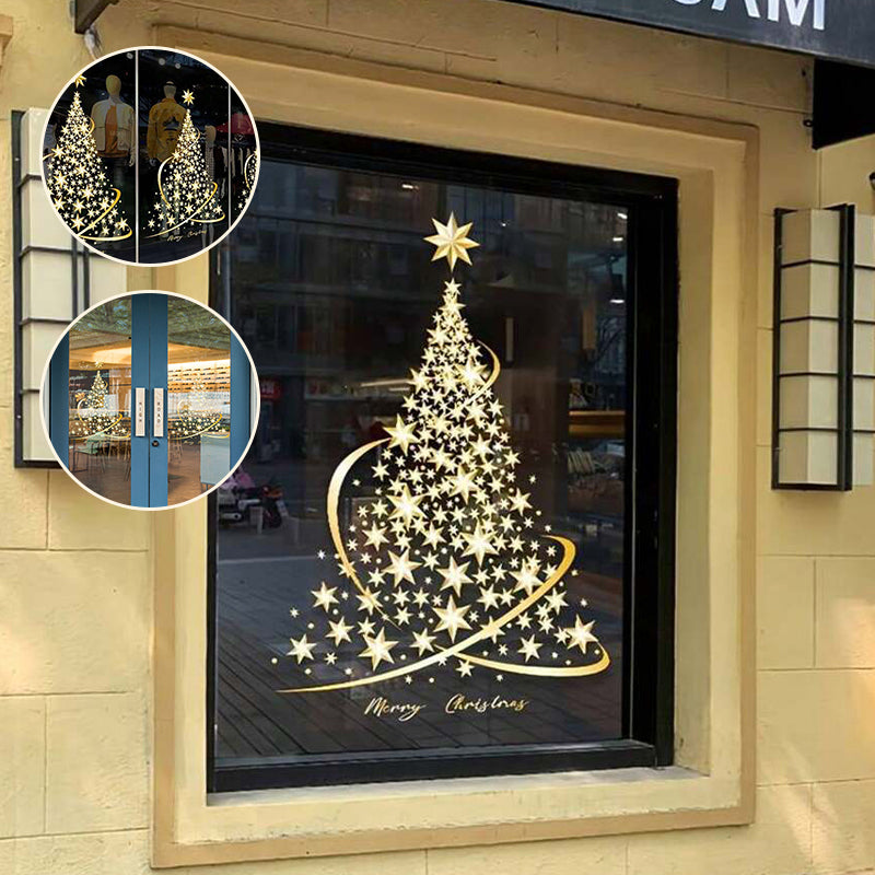 Raamsticker kerstboom