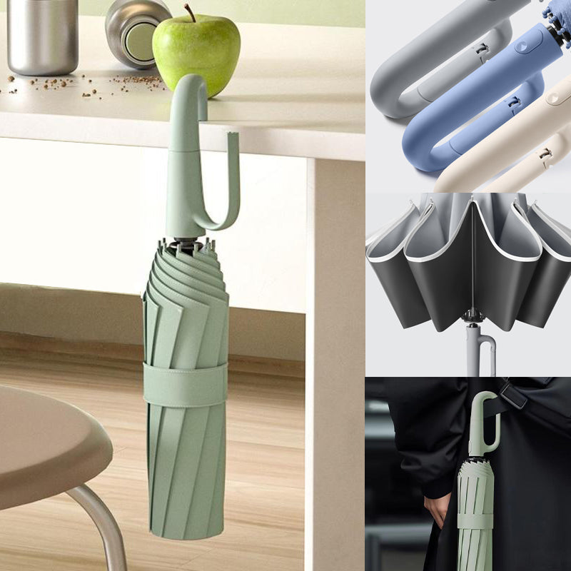 Parapluie renforcé coupe-vent à boucle créative