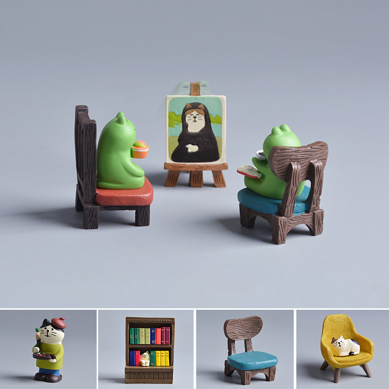 Petit ornement en résine pour la maison