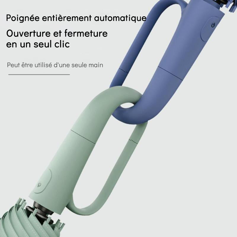Parapluie renforcé coupe-vent à boucle créative