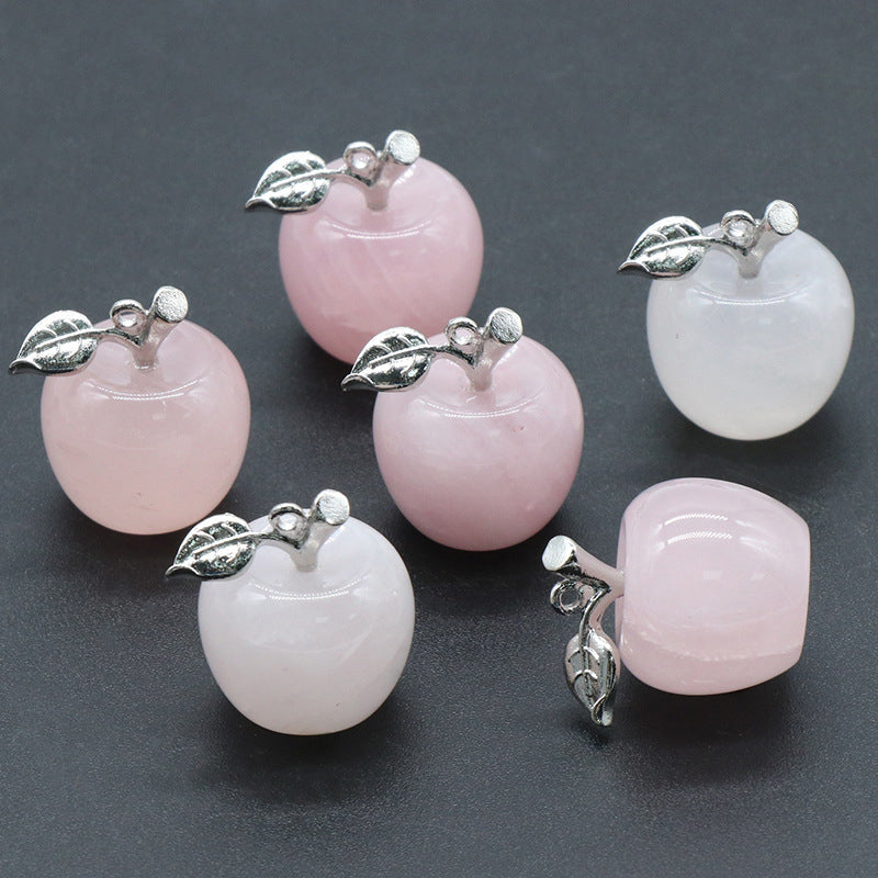 Pierre porte-bonheur en forme de pomme