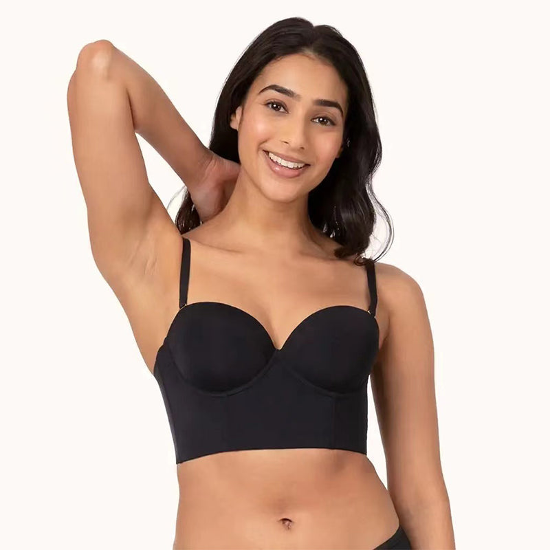 Soutien-gorge sans bretelles Ă  dos bas