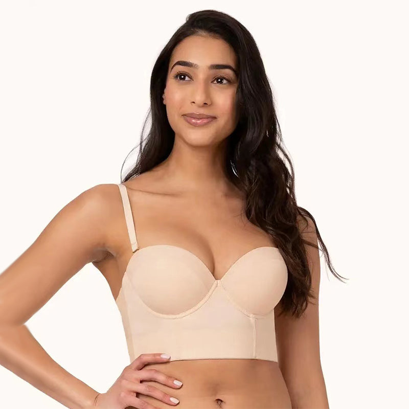 Soutien-gorge sans bretelles Ă  dos bas