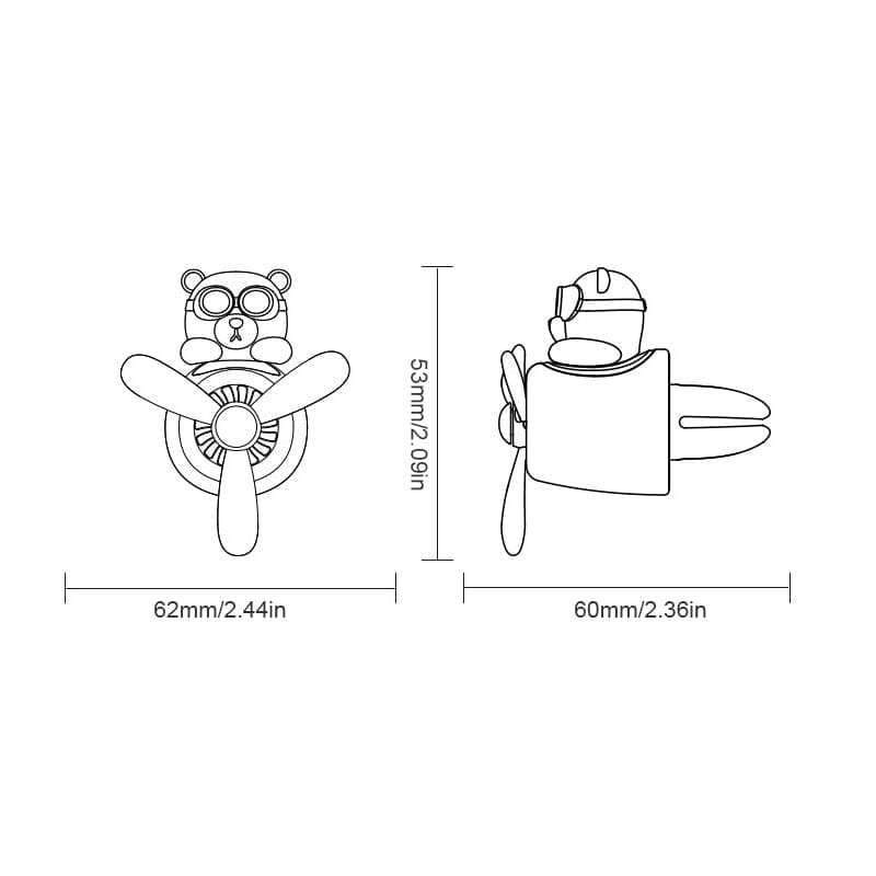 Désodorisant pour animaux de voiture