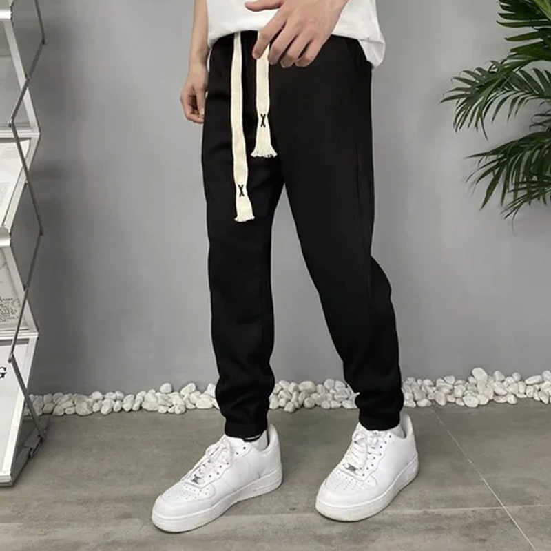 Pantalon ample en soie glacée