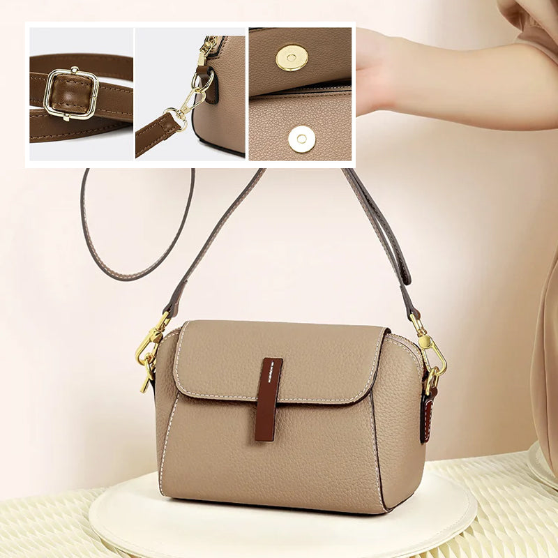 Sac à bandoulière en cuir souple de luxe léger