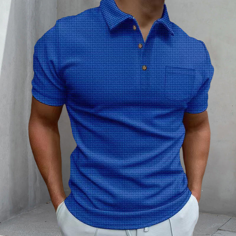 Polo gaufré pour homme