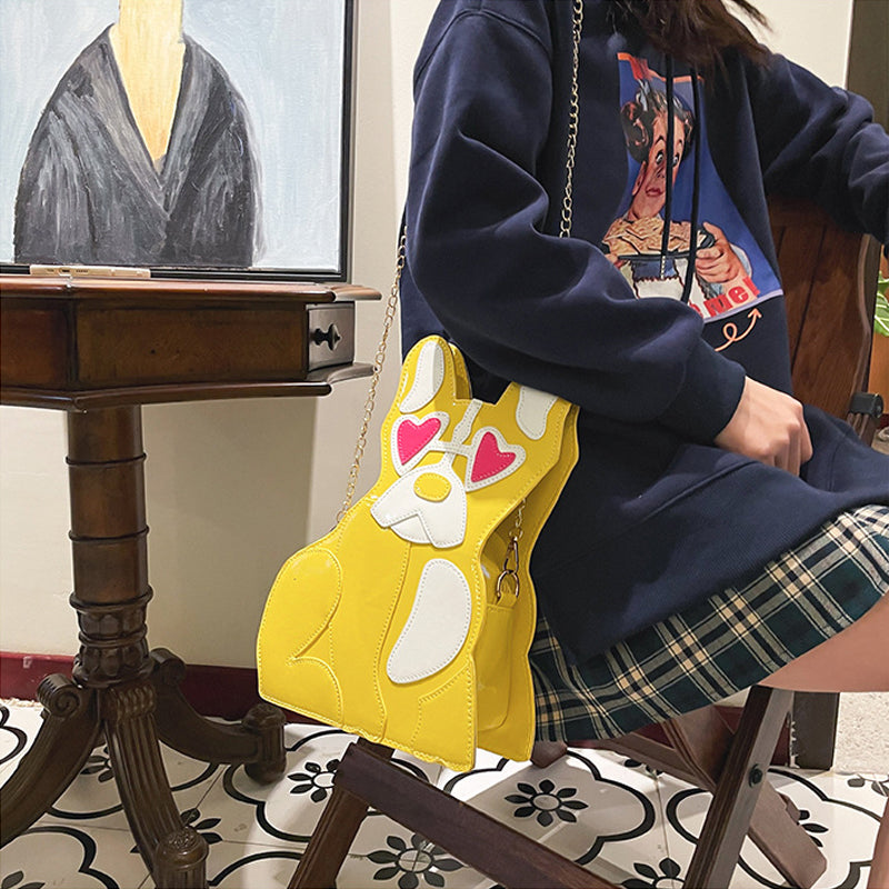 Sac à bandoulière pour chien aimant
