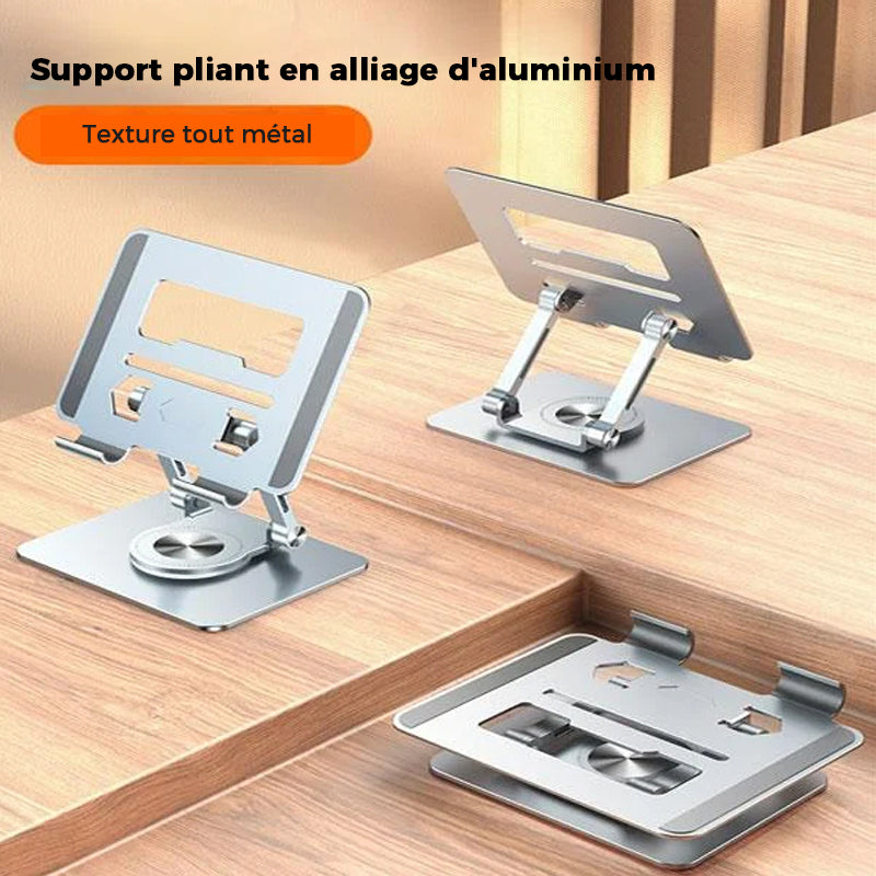 Support rotatif pour ordinateur portable en alliage d'aluminium