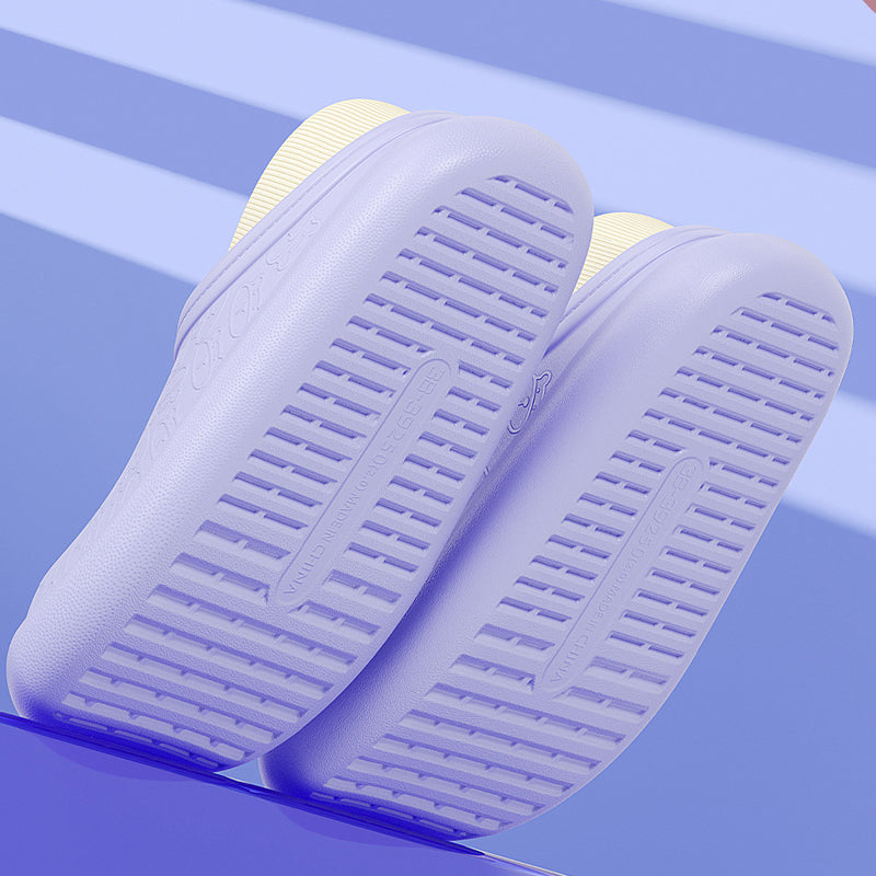 Pantoufles en Coton Imperméables avec Petit Ours en Relief pour la Maison