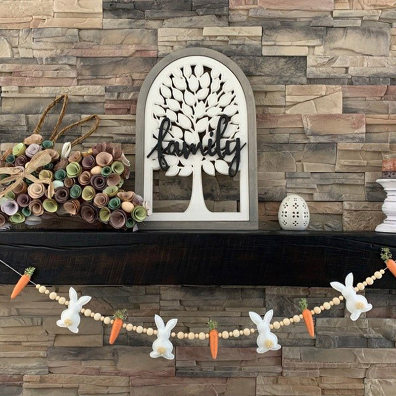 Couronne de carottes et de lapin de PĂąques