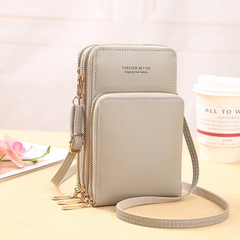 Kleine crossbodytas van leer