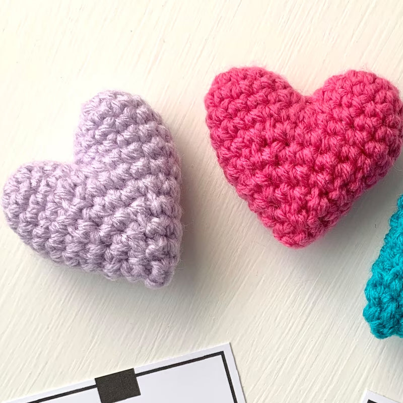 Pocket Hug Coeur au crochet Petit cadeau