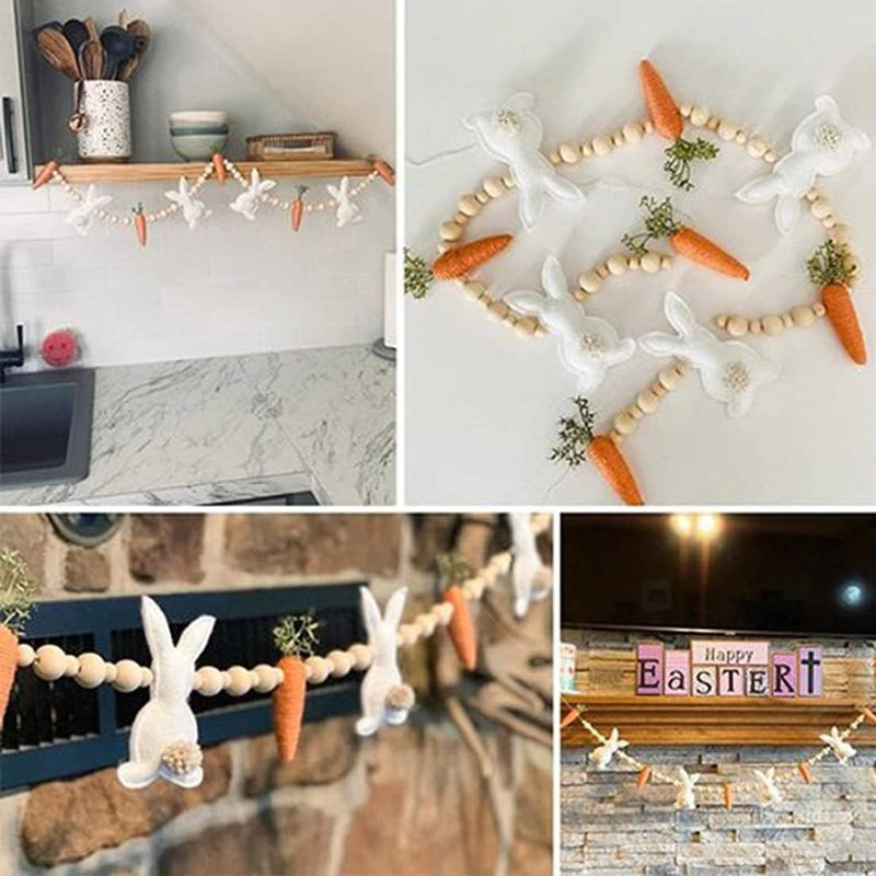 Couronne de carottes et de lapin de PĂąques