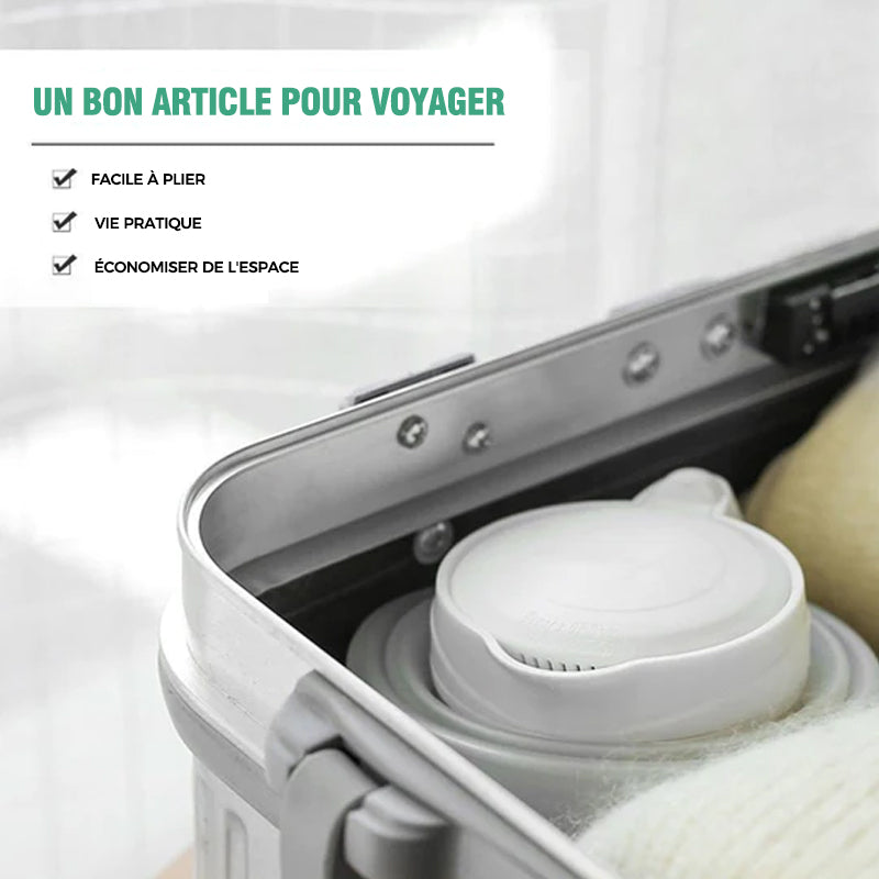 Pichet de gel de silice de voyage portable avec prise universelle