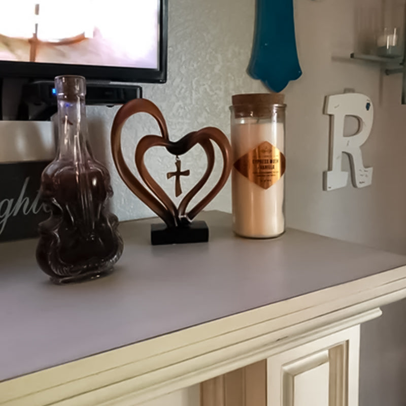 Pâques Jésus Coeurs Entrelacés Croix