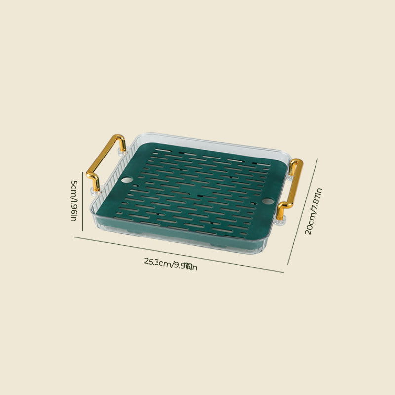 Plateau à thé drainant de luxe léger