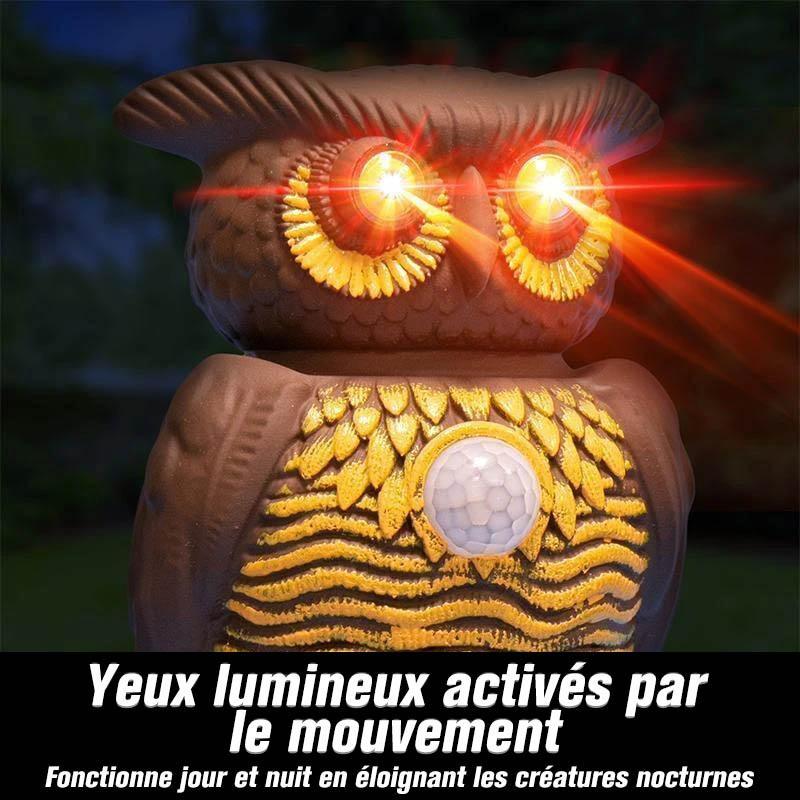 Répulsif Antiparasitaire par Ultrasons en Forme de Hibou (3 pièces)
