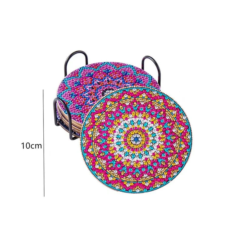 Diamond Craft Onderzetter Diamond Painted Onderzetter (Mandala)
