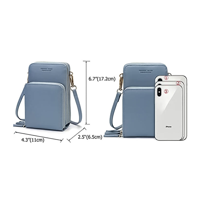 Kleine crossbodytas van leer