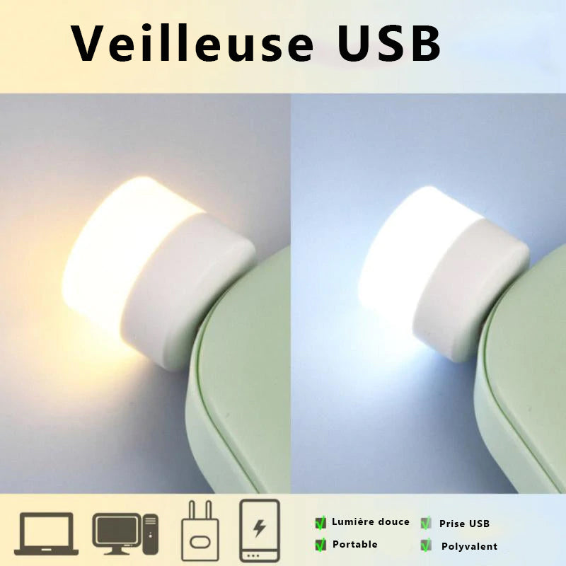 Protection des yeux LED USB Petite veilleuse