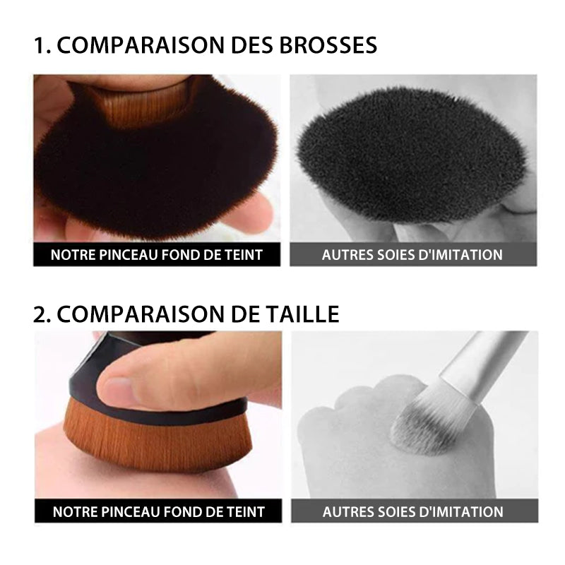 Pinceau fond de teint sans couture haute densité