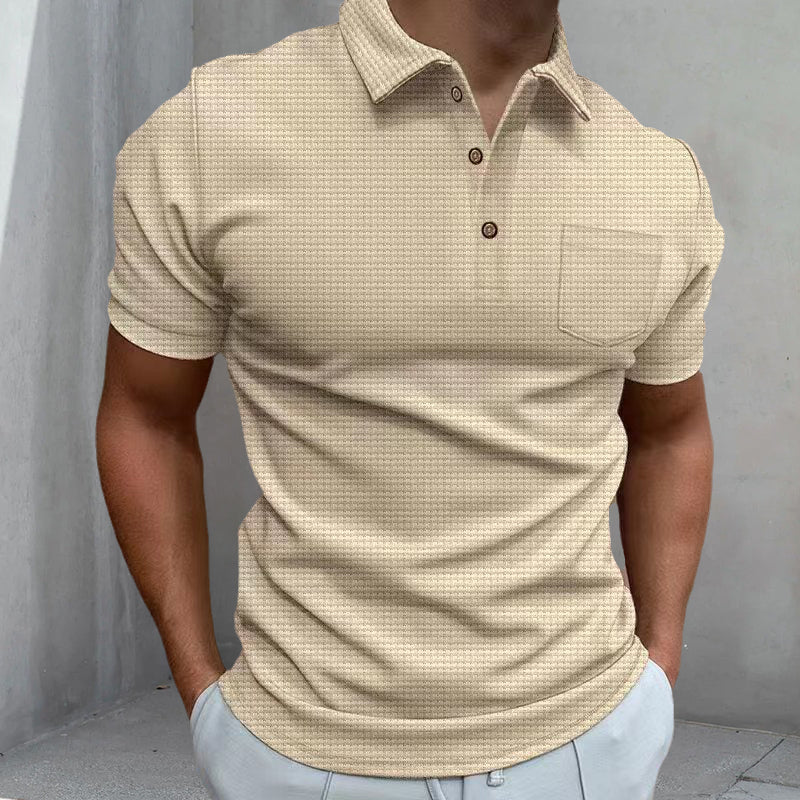Polo gaufré pour homme