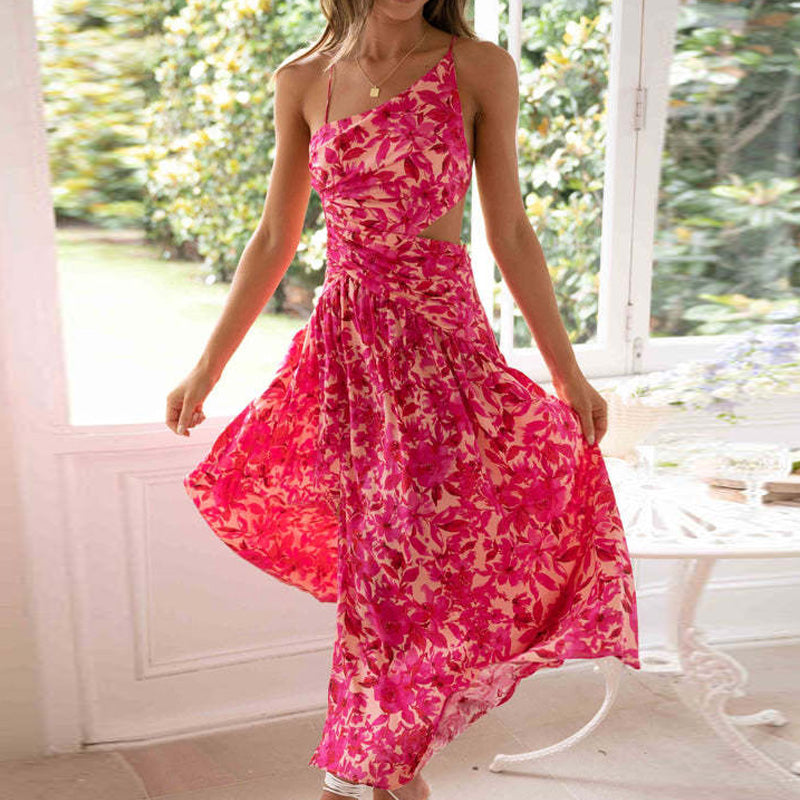Robe Ă  Ourlet Ouvert Sans Manche et Sans Dos