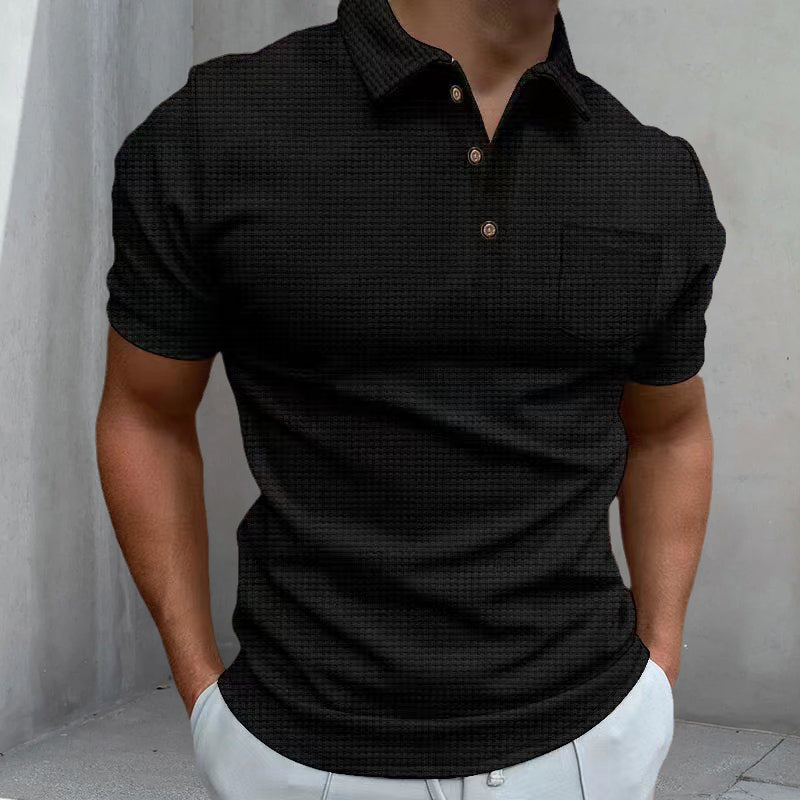 Polo gaufré pour homme