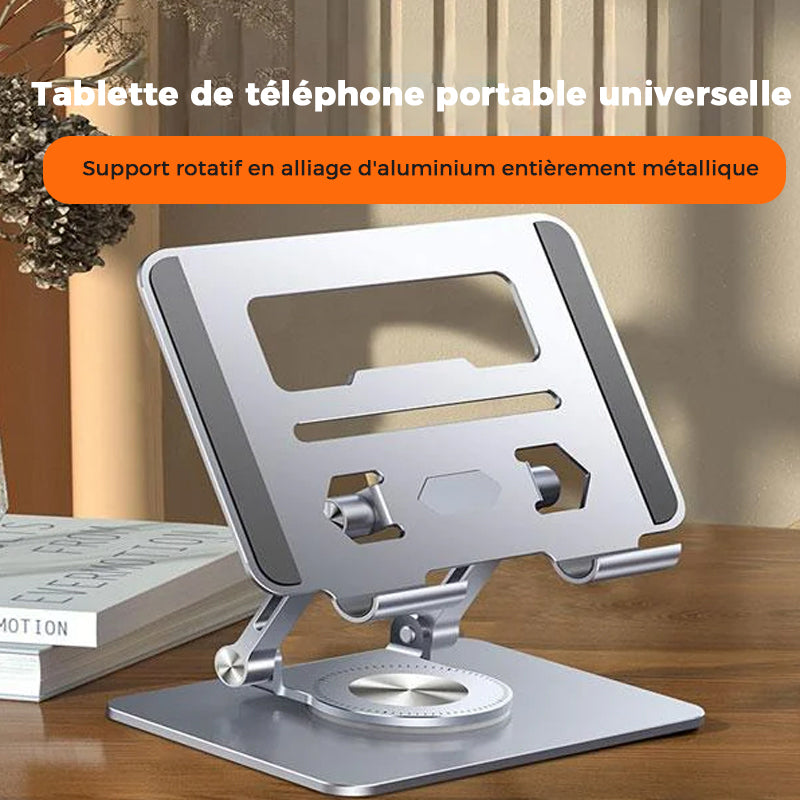 Support rotatif pour ordinateur portable en alliage d'aluminium