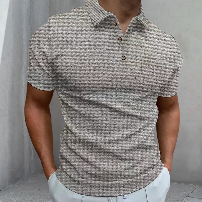 Polo gaufré pour homme