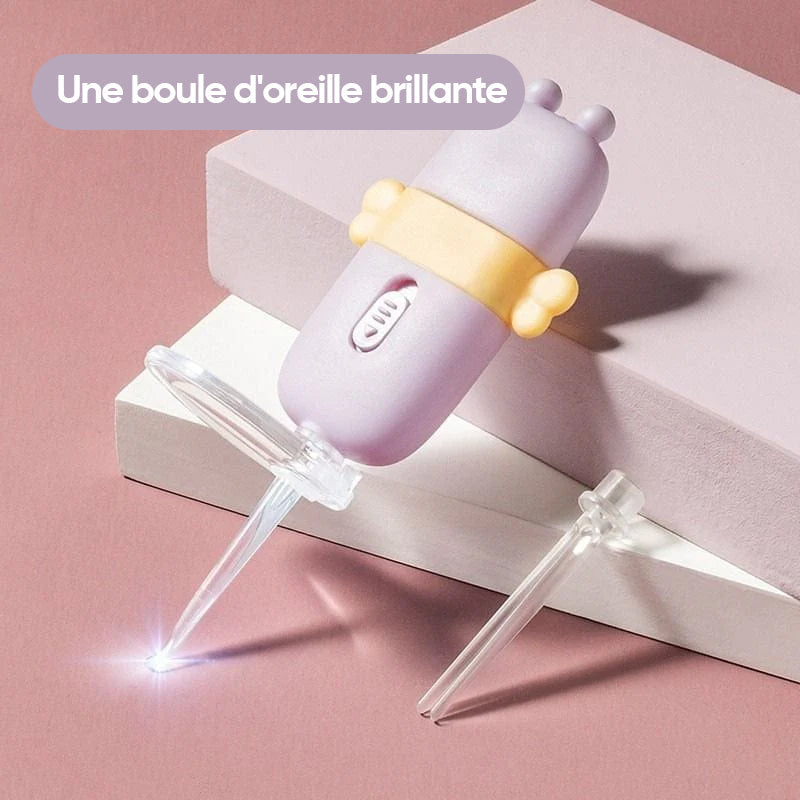 Outil de Nettoyage d’Oreille de Bébé de Dessin Animé LED