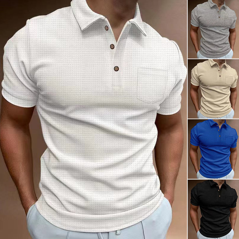 Polo gaufré pour homme