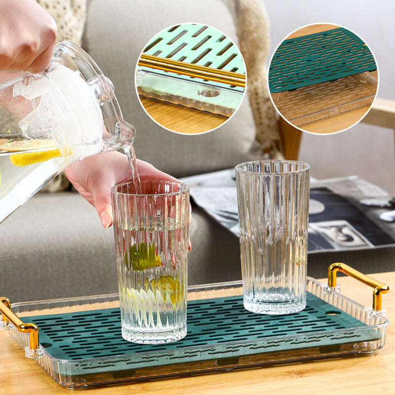 Plateau à thé drainant de luxe léger