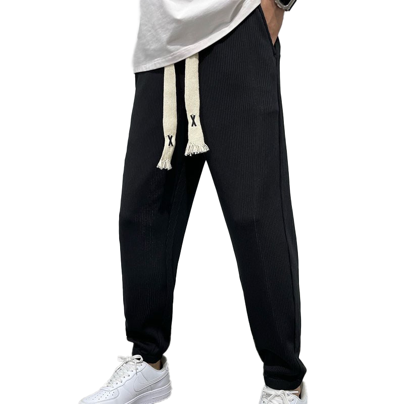 Pantalon ample en soie glacée