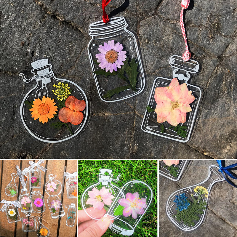 Gedroogde bloem bladwijzers Set