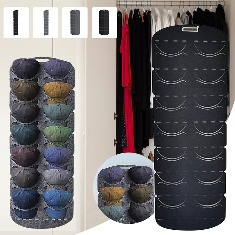 Hangende hoedenorganizer met meerdere zakken