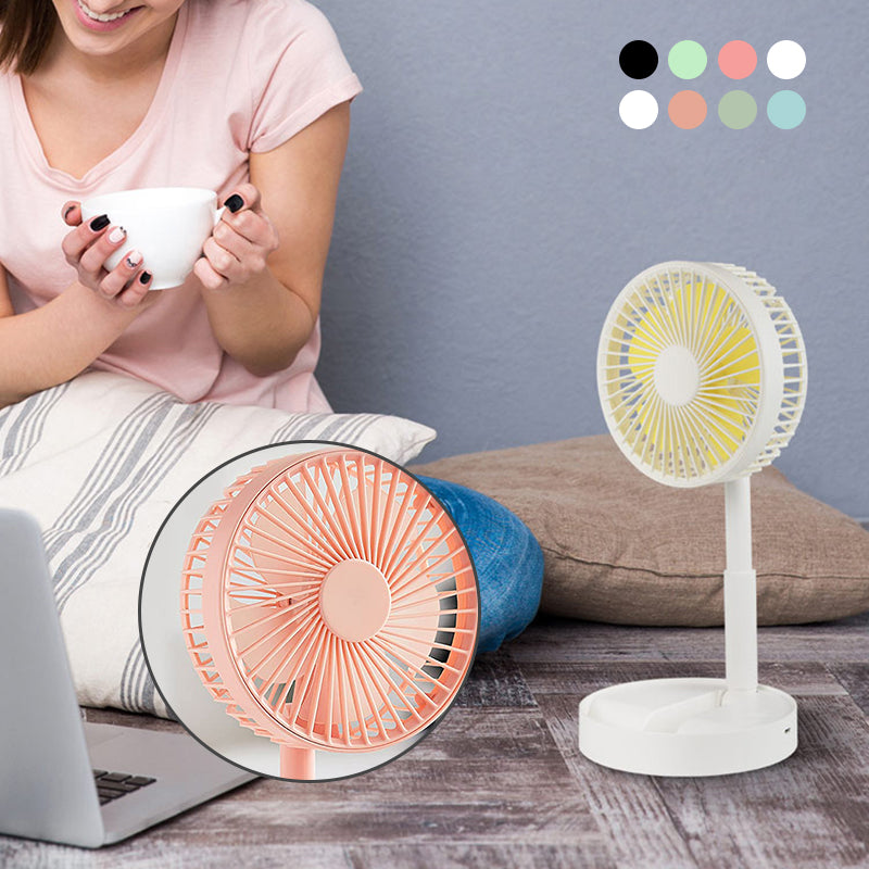 Ventilateur debout rechargeable télescopique à hauteur réglable
