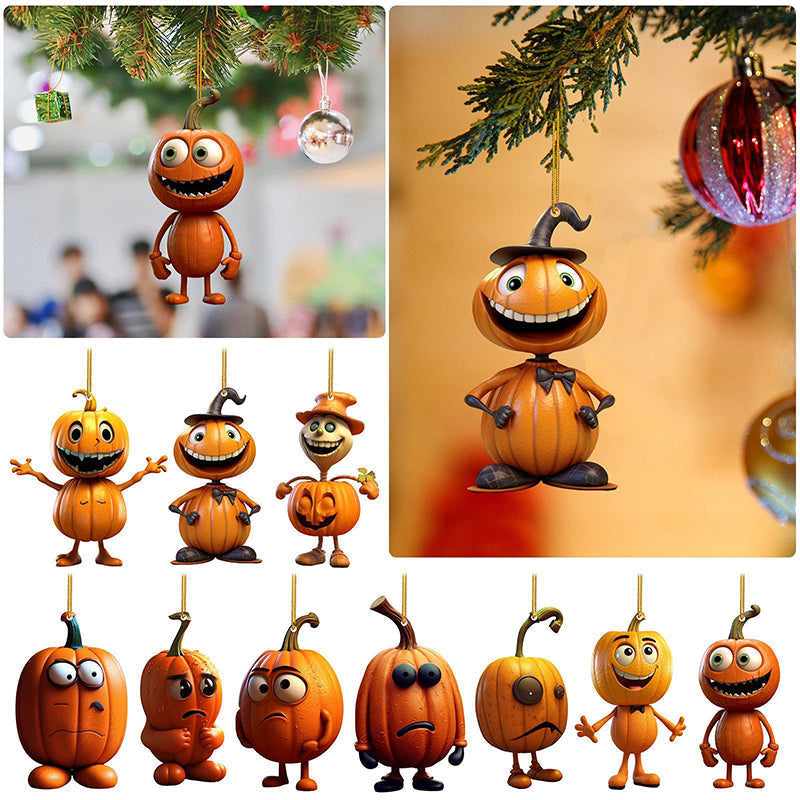 Pendentif citrouille d'Halloween