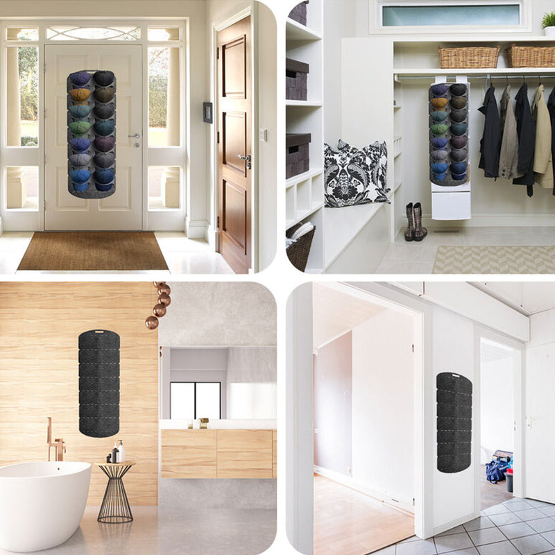 Hangende hoedenorganizer met meerdere zakken