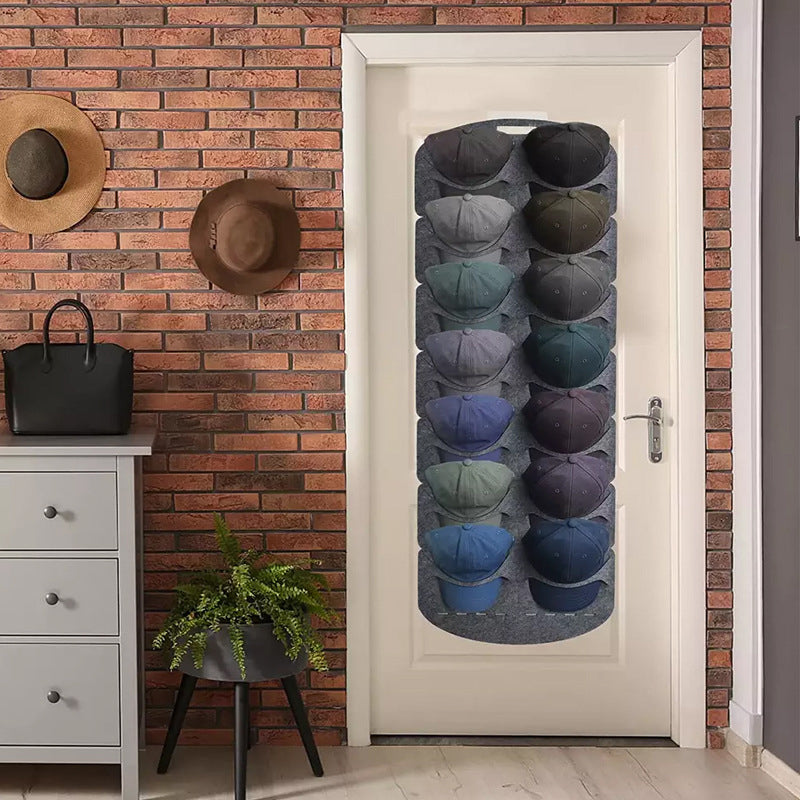 Hangende hoedenorganizer met meerdere zakken