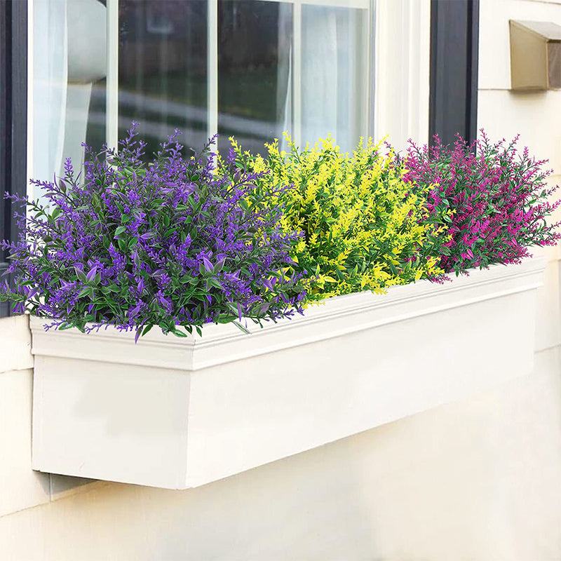 Fleurs de lavande artificielles pour l'extérieur (6 PCS)