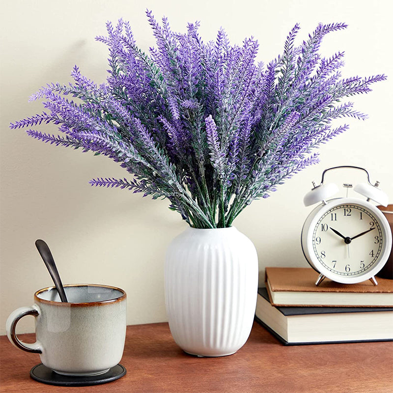 Fleurs de lavande artificielles pour l'extérieur (6 PCS)