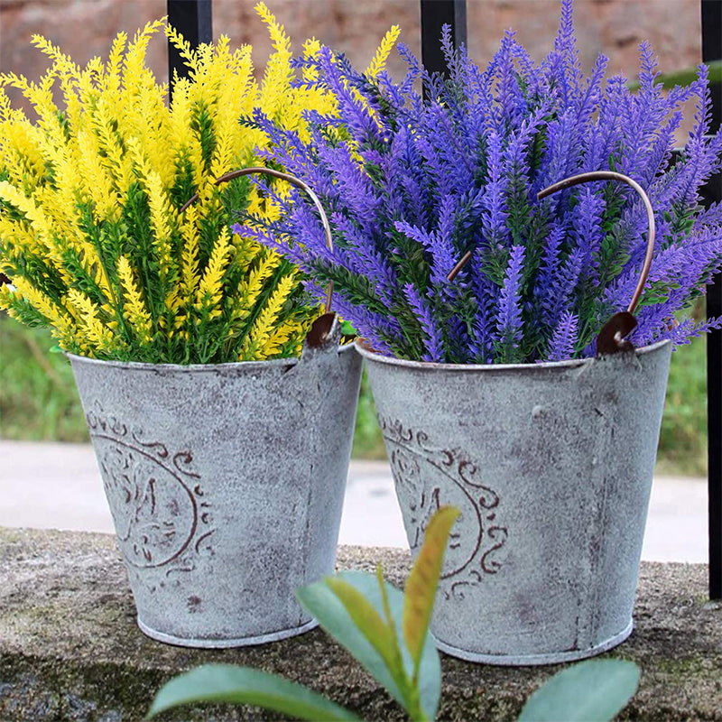 Fleurs de lavande artificielles pour l'extérieur (6 PCS)